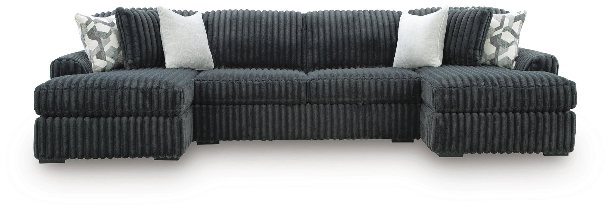 Midnight-Madness Sectional with Chaise - Dream Home Furniture & Mattress (Waite Park, MN)