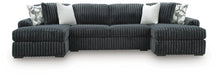 Midnight-Madness Sectional with Chaise - Dream Home Furniture & Mattress (Waite Park, MN)