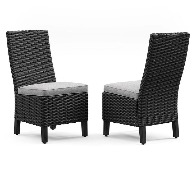 Beachcroft Outdoor Side Chair with Cushion (Set of 2) - Dream Home Furniture & Mattress (Waite Park, MN)