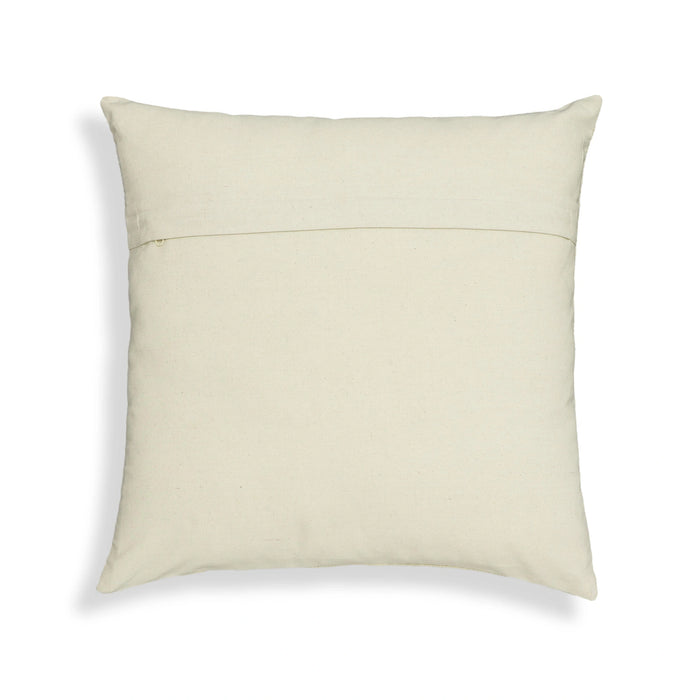 Tulip 20" Embroidered Floral Wool Square Throw Pillow Cover