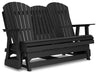 Hyland wave Outdoor Glider Loveseat - Dream Home Furniture & Mattress (Waite Park, MN)