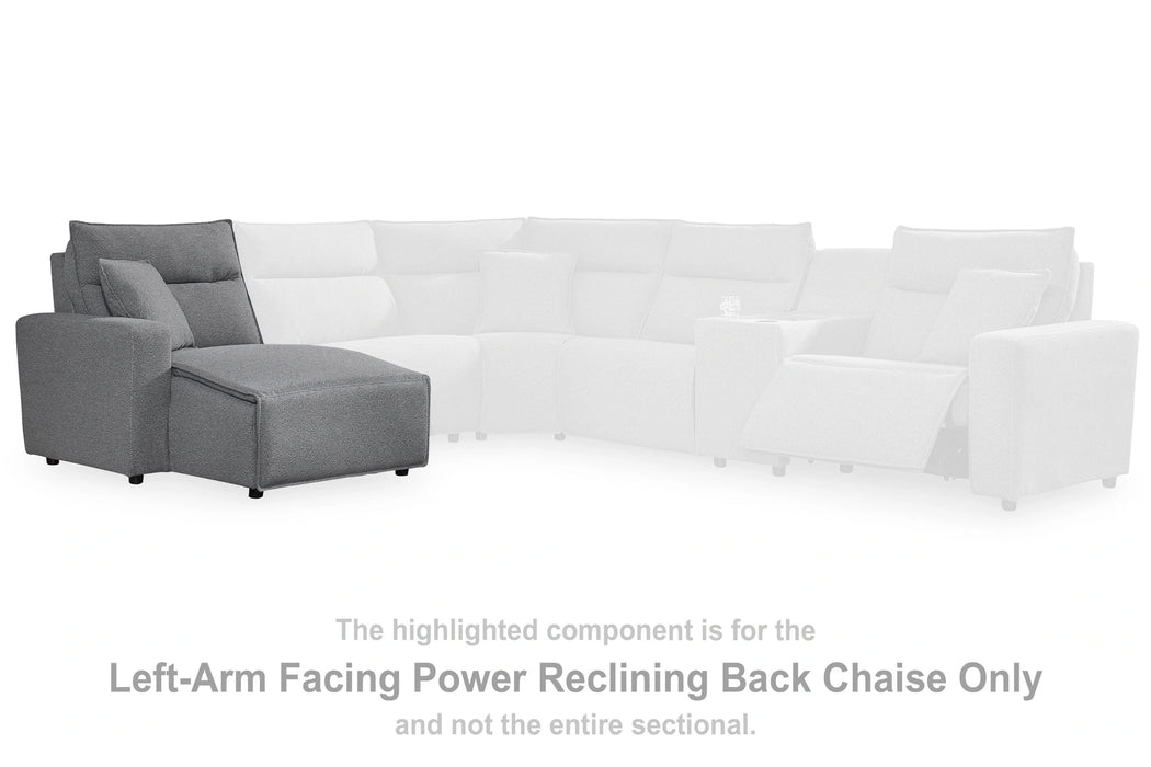 Modmax II Reclining Sectional with Chaise and Console - Dream Home Furniture & Mattress (Waite Park, MN)