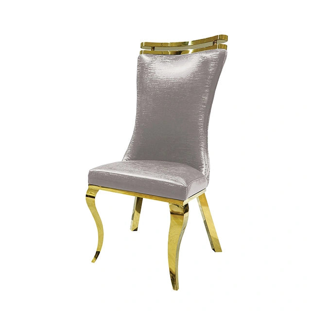 Palazzo Gold Chair (2/CTN) - Dream Home Furniture & Mattress (Waite Park, MN)