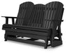 Hyland wave Outdoor Glider Loveseat - Dream Home Furniture & Mattress (Waite Park, MN)