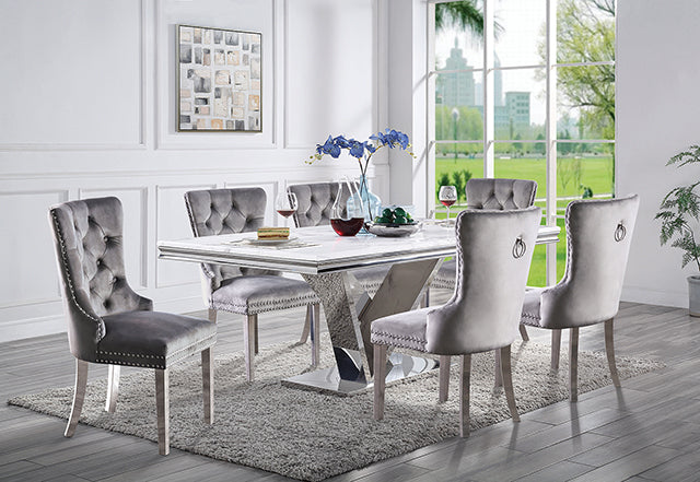 Valdevers 7 Pc Dining Table Set - Dream Home Furniture & Mattress (Waite Park, MN)