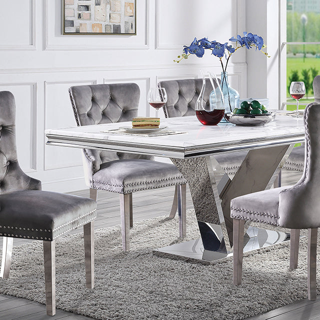 Valdevers 7 Pc Dining Table Set - Dream Home Furniture & Mattress (Waite Park, MN)