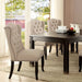Sania 7 Pc Dining Table Set Black - Dream Home Furniture & Mattress (Waite Park, MN)