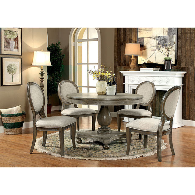 Kathryn 5 Pc Dining Table Set Rustic