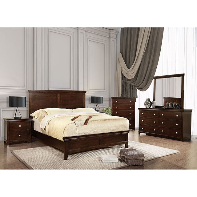 Spruce Full & Queen Bed Chrome & Expressso
