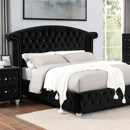 Zohar Queen & Twin Bed Black, Grey, & Pink - Dream Home Furniture & Mattress (Waite Park, MN)