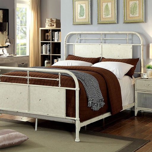 Haldus Cal.King, E.King, & Twin Bed White, Ivory, & Red - Dream Home Furniture & Mattress (Waite Park, MN)