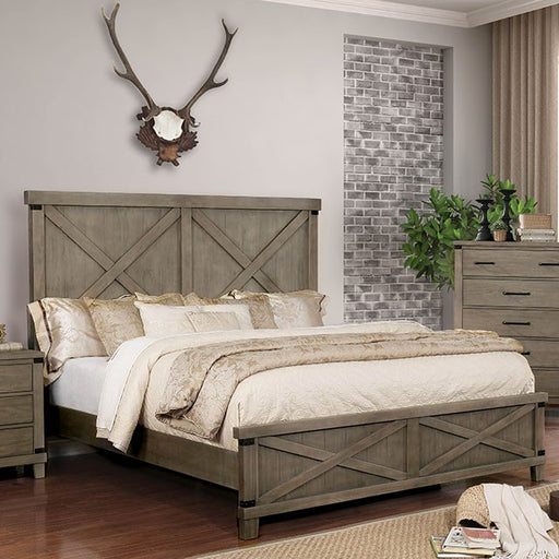 Bianca Cal.King & E.King Bed Brown - Dream Home Furniture & Mattress (Waite Park, MN)