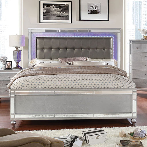 Brachium Queen Bedroom Set Silver - Dream Home Furniture & Mattress (Waite Park, MN)