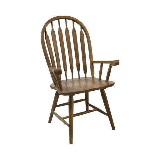 Colonial Oak Arrow Arm Chair - Dream Home Furniture & Mattress (Waite Park, MN)