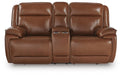 Healy Pier Power Reclining Loveseat with Console - Dream Home Furniture & Mattress (Waite Park, MN)
