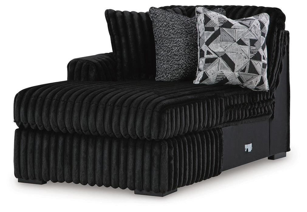 Midnight-Madness Sectional Sofa with Chaise - Dream Home Furniture & Mattress (Waite Park, MN)