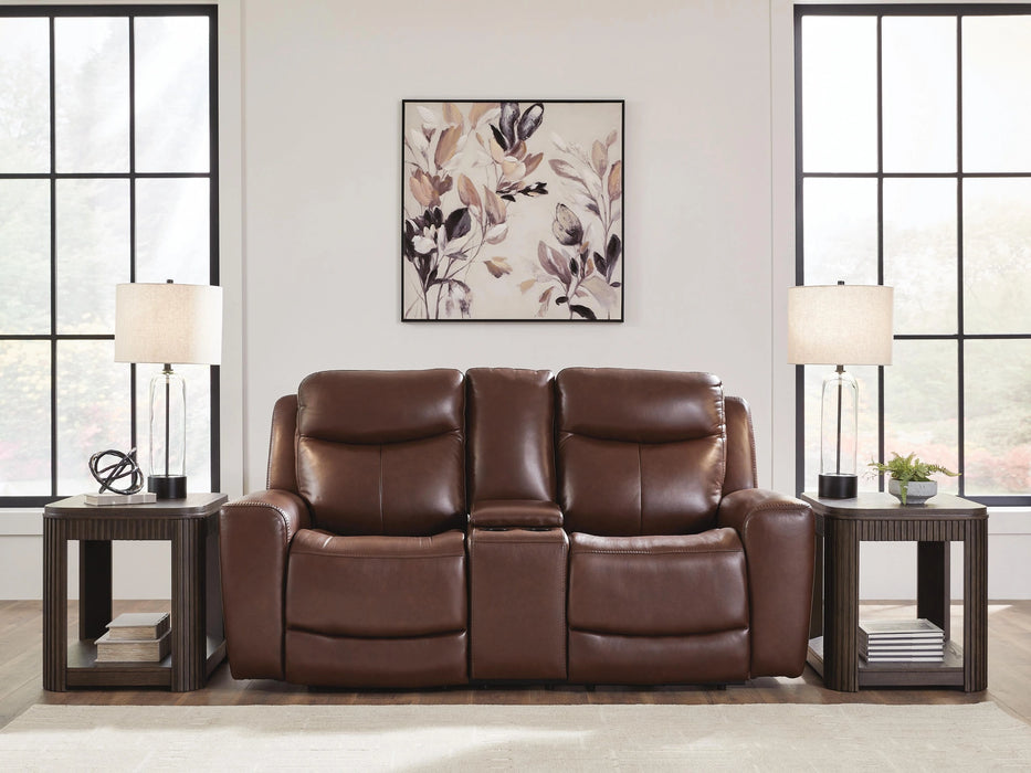 Next Move Power Reclining Loveseat with Console - Dream Home Furniture & Mattress (Waite Park, MN)