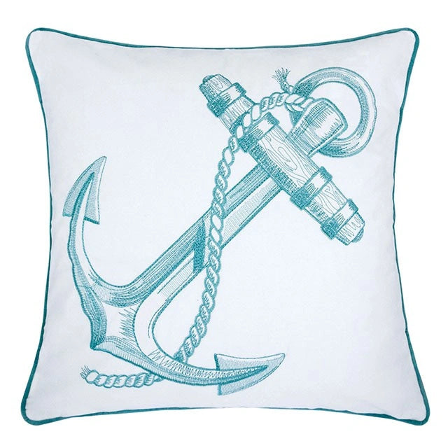 Lorrie Teal 20" X 20" Pillow, Teal - Dream Home Furniture & Mattress (Waite Park, MN)
