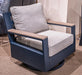 East Beach Outdoor Swivel Glider Chair with Cushion - Dream Home Furniture & Mattress (Waite Park, MN)