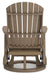 Hyland wave Outdoor Swivel Glider Chair - Dream Home Furniture & Mattress (Waite Park, MN)