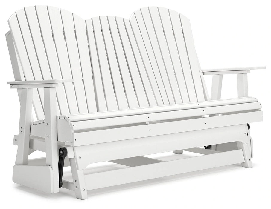 Hyland wave Outdoor Glider Loveseat - Dream Home Furniture & Mattress (Waite Park, MN)