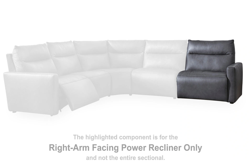 ModZ Power Reclining Sectional with Audio Consoles - Dream Home Furniture & Mattress (Waite Park, MN)