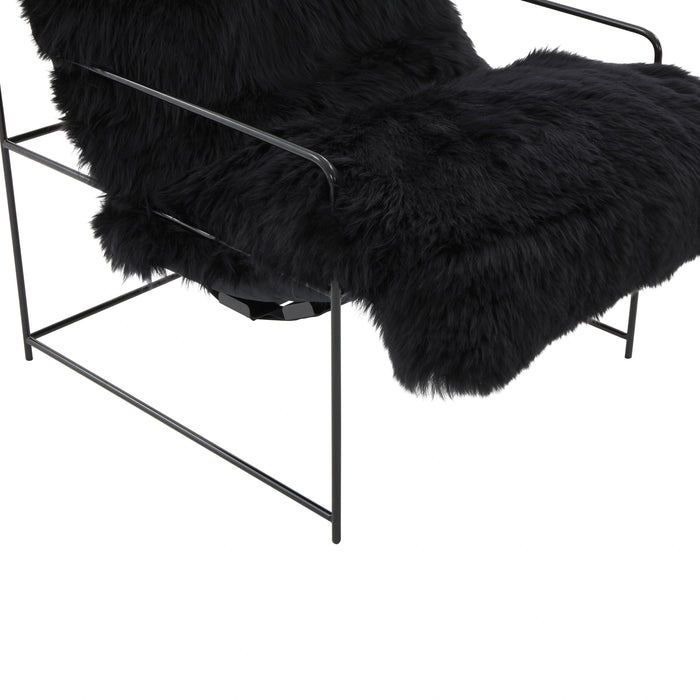 Kimi Genuine Sheepskin Accent Chair