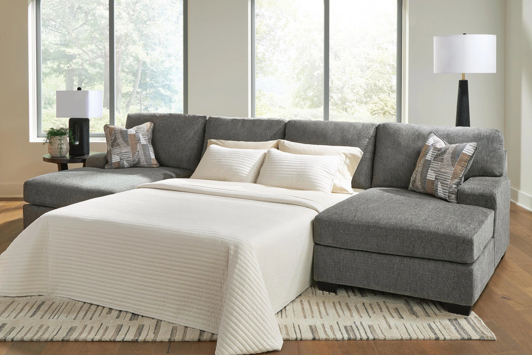Clarington Sleeper Sectional with Double Chaise - Dream Home Furniture & Mattress (Waite Park, MN)