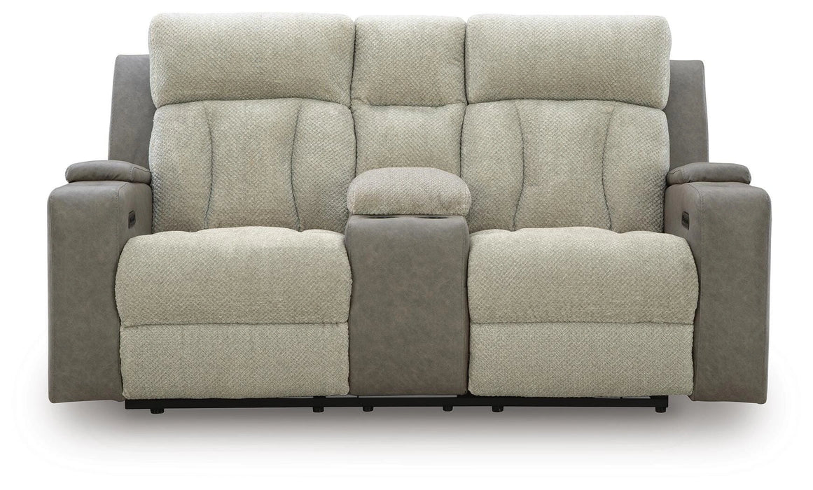 WhipLash Power Reclining Loveseat with Console - Dream Home Furniture & Mattress (Waite Park, MN)
