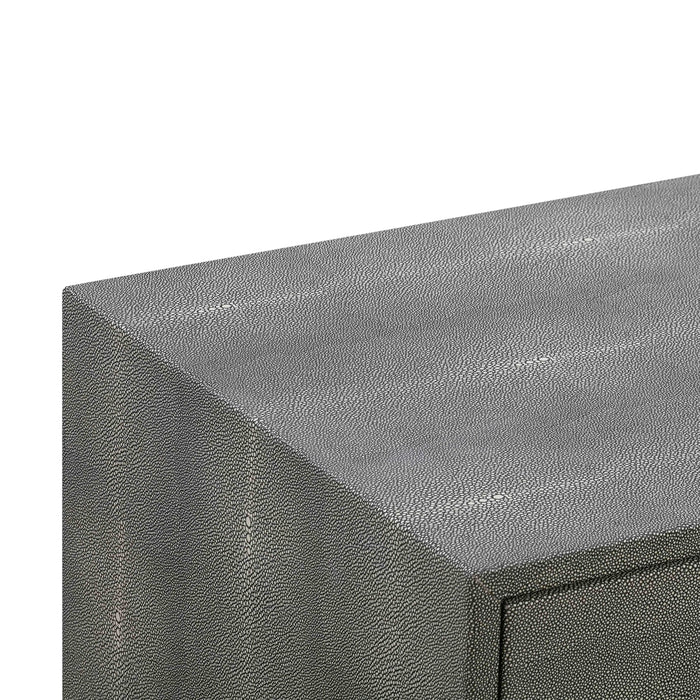 Pesce 25" Faux Shagreen 2-Drawer Nightstand