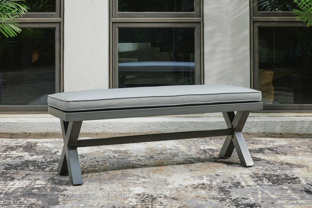 Elite Park Outdoor Bench with Cushion - Dream Home Furniture & Mattress (Waite Park, MN)
