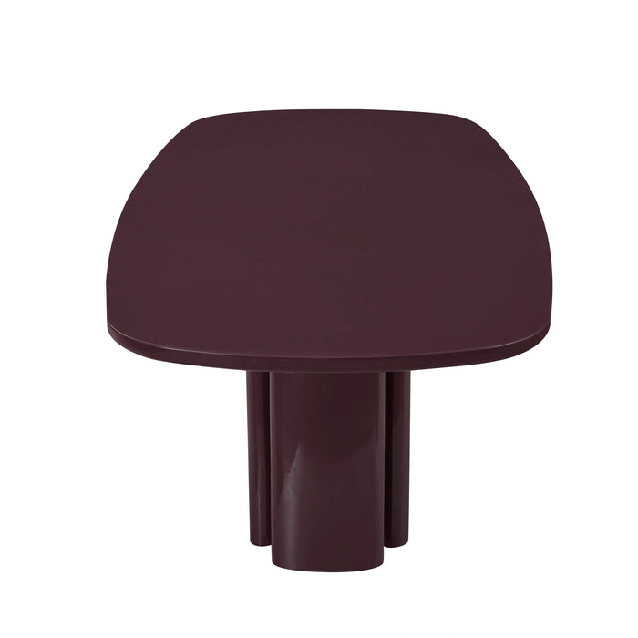 Zola 94.5" Lacquer Oval Dining Table