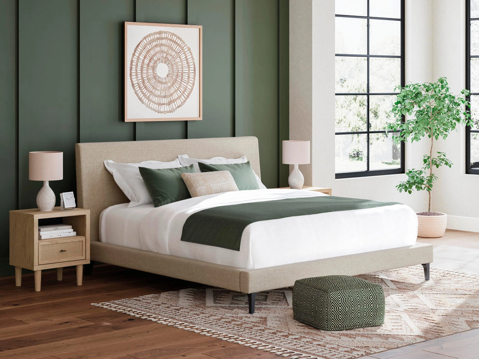 Cielden Upholstered Bed with Roll Slats - Dream Home Furniture & Mattress (Waite Park, MN)