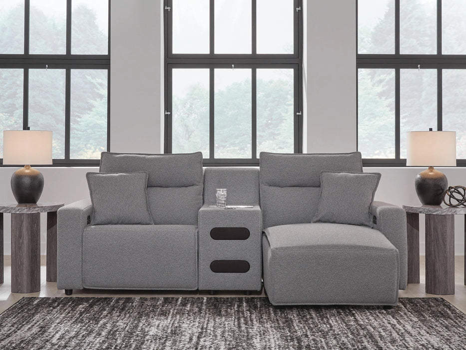 Modmax Power Reclining Sectional with Chaise - Dream Home Furniture & Mattress (Waite Park, MN)