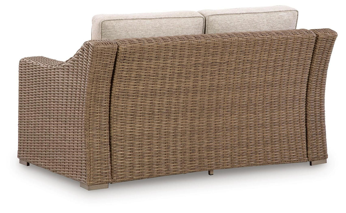 Laguna Heights Outdoor Loveseat with Cushion - Dream Home Furniture & Mattress (Waite Park, MN)
