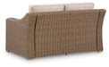 Laguna Heights Outdoor Loveseat with Cushion - Dream Home Furniture & Mattress (Waite Park, MN)