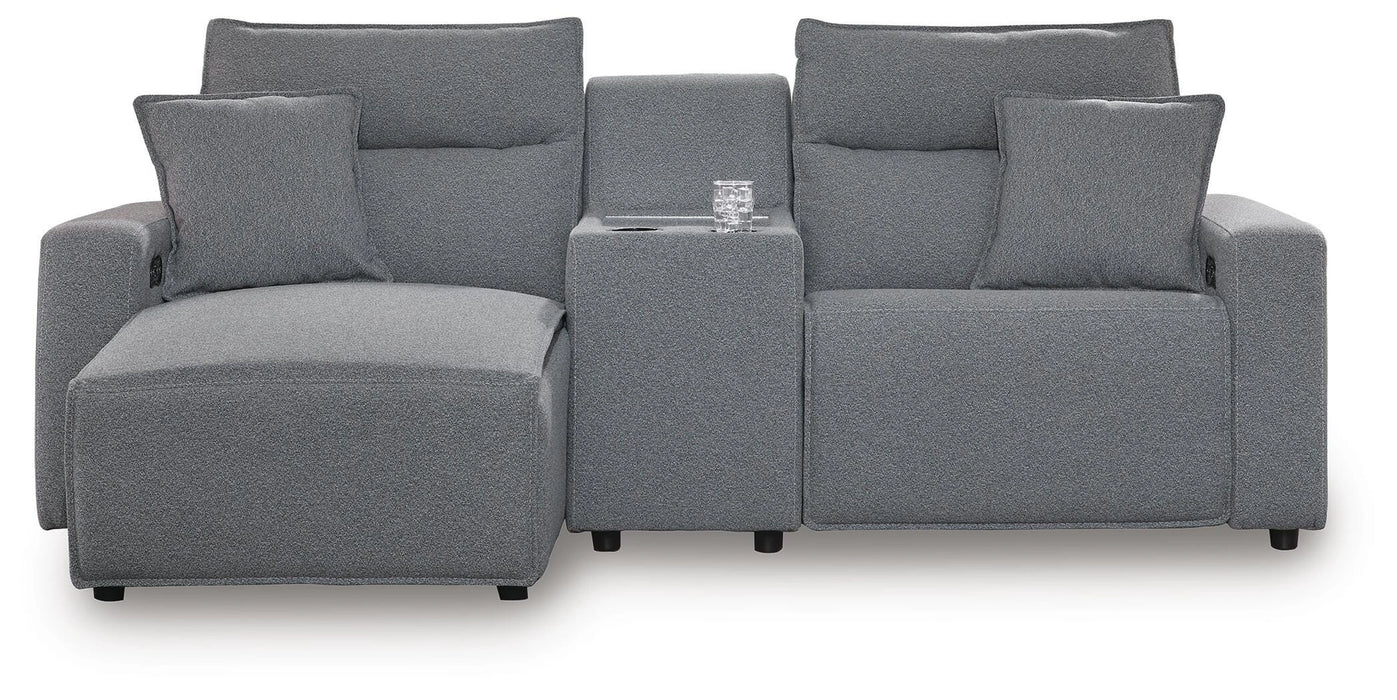 Modmax Power Reclining Sectional with Chaise - Dream Home Furniture & Mattress (Waite Park, MN)