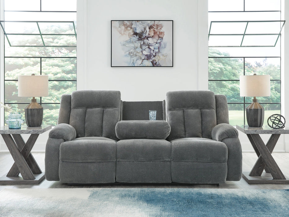Observation Power Reclining Sofa with Drop Down Table - Dream Home Furniture & Mattress (Waite Park, MN)