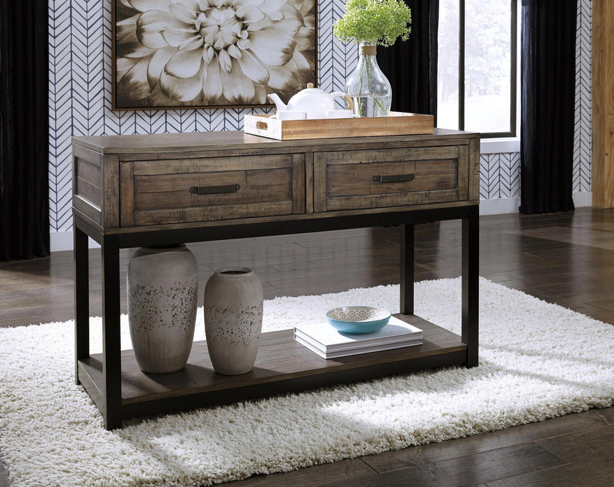 Johurst Sofa/Console Table - Dream Home Furniture & Mattress (Waite Park, MN)