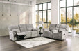 JOSIAS Loveseat, Light Gray Fabric - Dream Home Furniture & Mattress (Waite Park, MN)