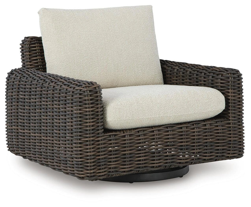 Kimora Outdoor Swivel Lounge Chair - Dream Home Furniture & Mattress (Waite Park, MN)