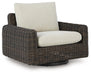 Kimora Outdoor Swivel Lounge Chair - Dream Home Furniture & Mattress (Waite Park, MN)