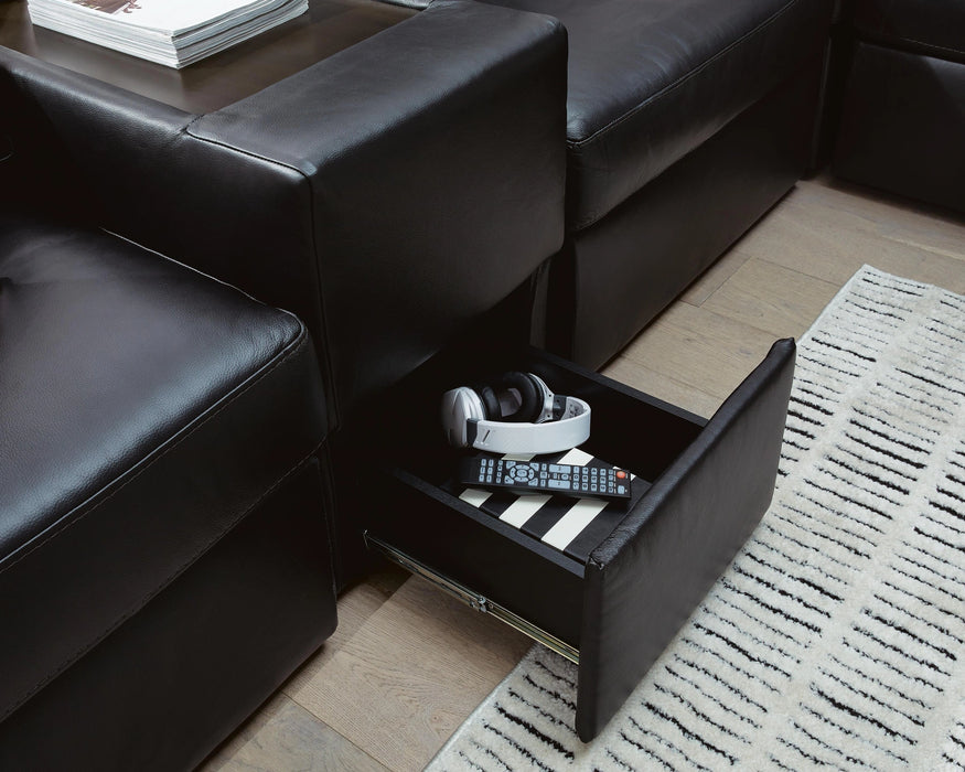 Modmax II Sectional with Chaise and Storage Consoles - Dream Home Furniture & Mattress (Waite Park, MN)