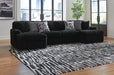 Midnight-Madness Sectional with Chaise - Dream Home Furniture & Mattress (Waite Park, MN)