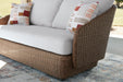 Double Point Outdoor Loveseat/2 Swivel Chairs (Set of 3) - Dream Home Furniture & Mattress (Waite Park, MN)