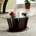 MANHATTAN IV Brown Cherry Coffee Table, Brown Cherry - Dream Home Furniture & Mattress (Waite Park, MN)