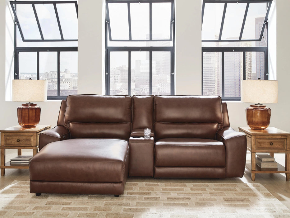 DeepWakes Power Reclining Sectional with Chaise - Dream Home Furniture & Mattress (Waite Park, MN)