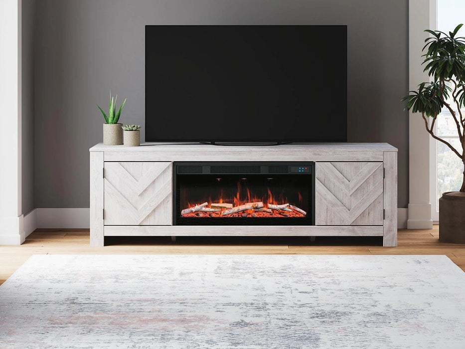 Cayboni 71" TV Stand with Electric Fireplace - Dream Home Furniture & Mattress (Waite Park, MN)