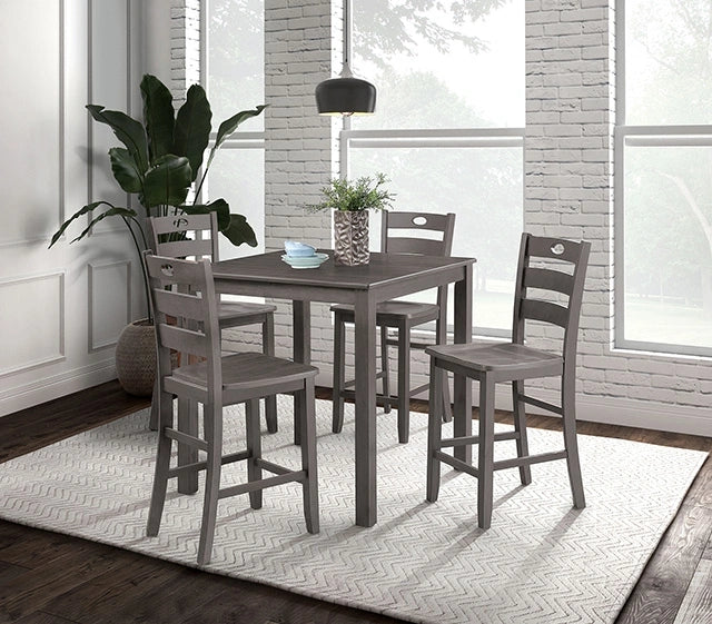 Lubbock 5 Pc. Counter Ht. Table Set - Dream Home Furniture & Mattress (Waite Park, MN)