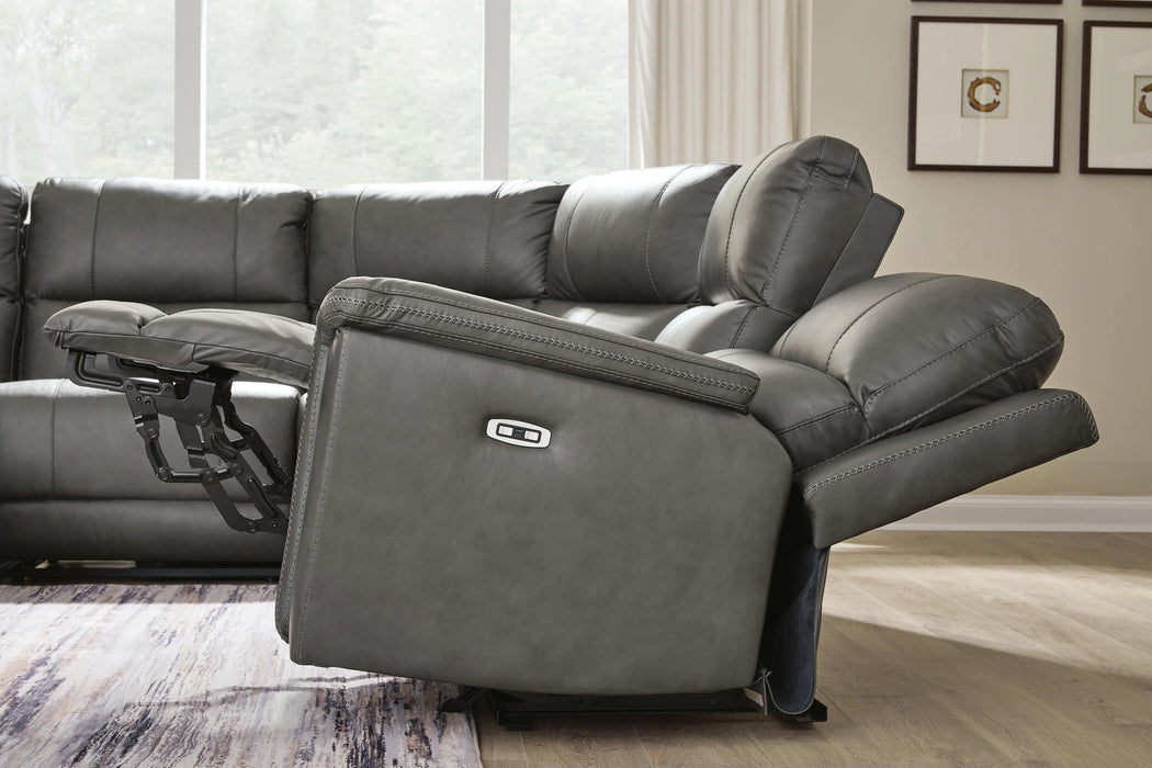 Bleckley Power Reclining Sectional - Dream Home Furniture & Mattress (Waite Park, MN)